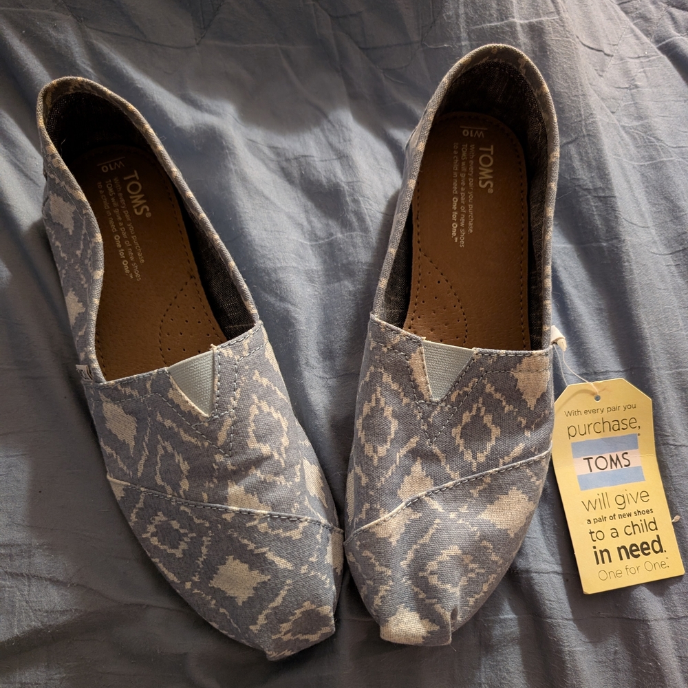 Toms Geometric Ikat Flats